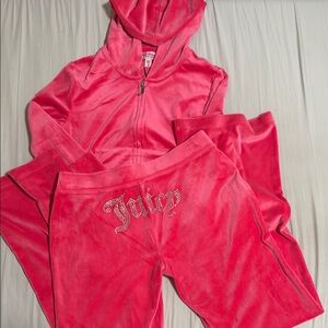 Juicy Couture Pink Velour Tracksuit